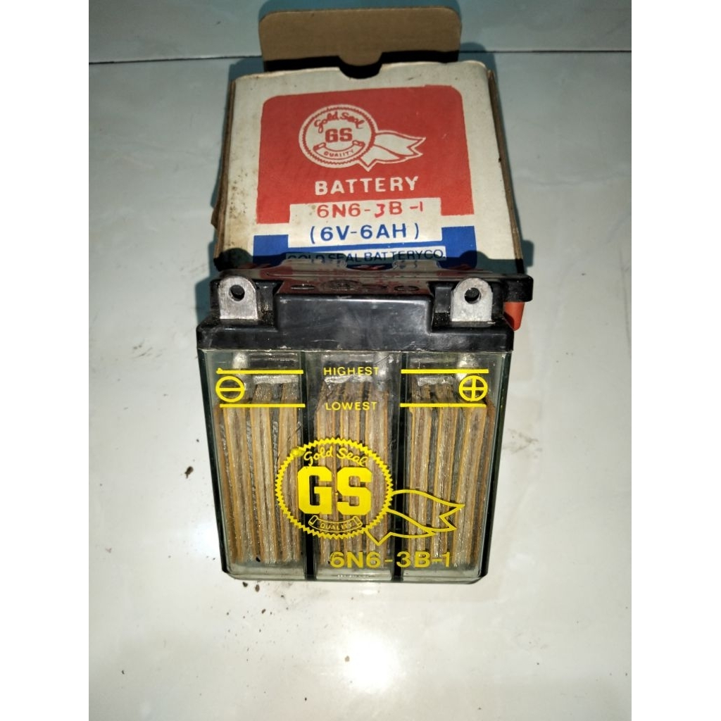 Aki accu 6 volt motor Honda S90 s90z Benly