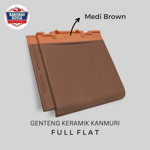 Genteng kanmuri full flat medi brown kw1