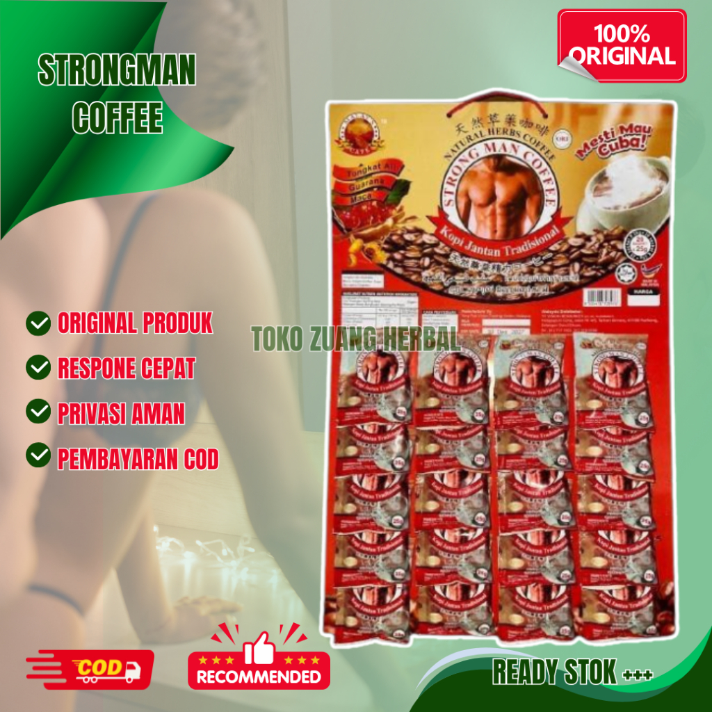 

kopi Tradisional Cap Strongman Papan 20 Sachet