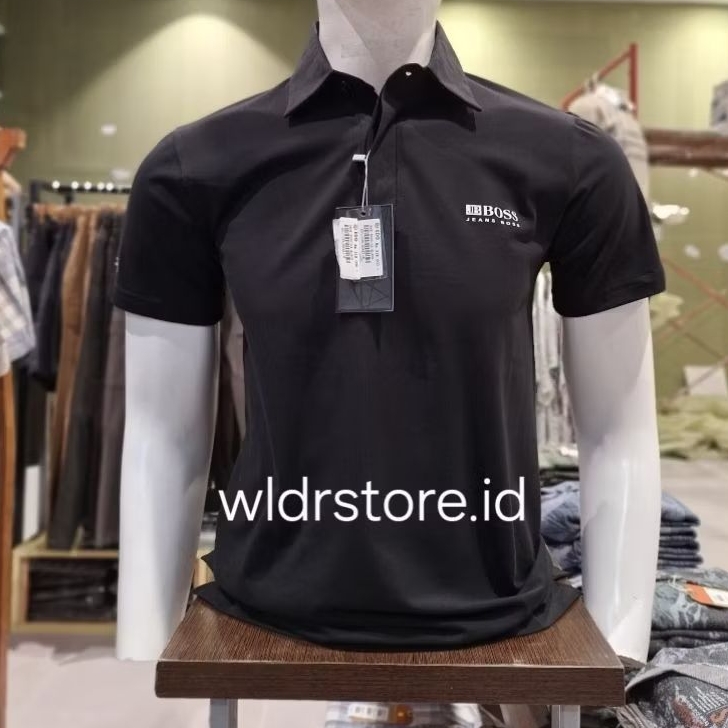 KAOS WANGKI PRIA JB BOSS ORIGINAL LENGAN PENDEK SLIMFIT STRECH JBKB9000 BLACK