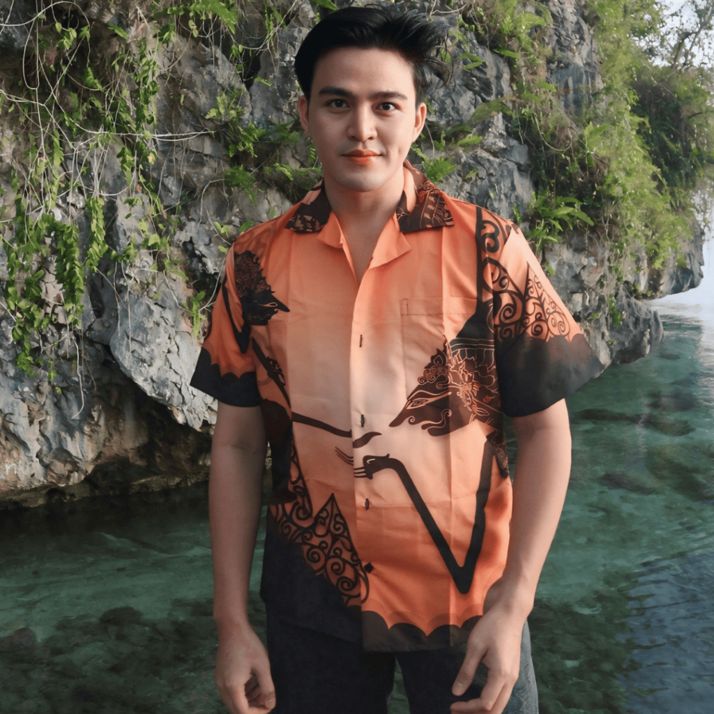 Dowear Baju Shirt Kemeja Motif Pria Wanita Unik Bermotif Kekinian Oversize Jumbo WAYANG KULIT 471