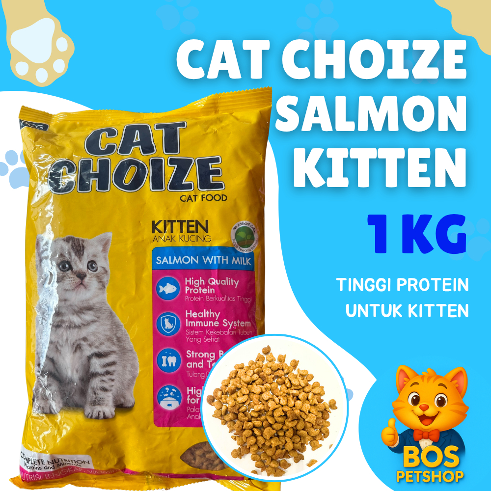 Cat Choize Kitten Salmon 1 kg - KUNING