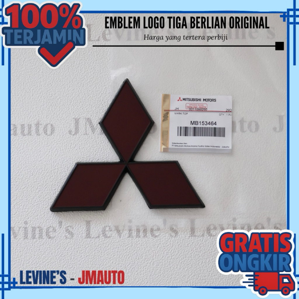 emblem logo segitiga L300 tiga berlian original MB153464 / emblem 3 berlian / simbol tiga berlian / 