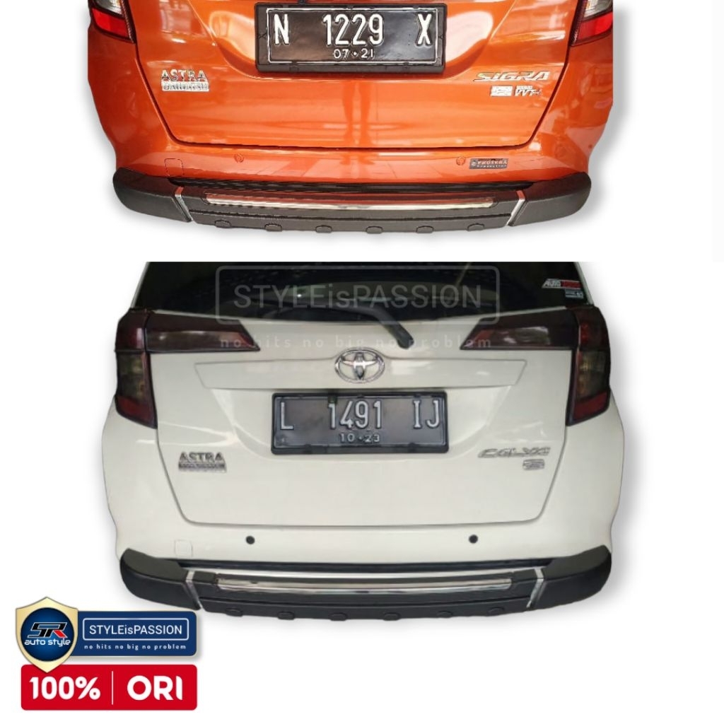 Bumper belakang toyota calya daihatsu sigra
