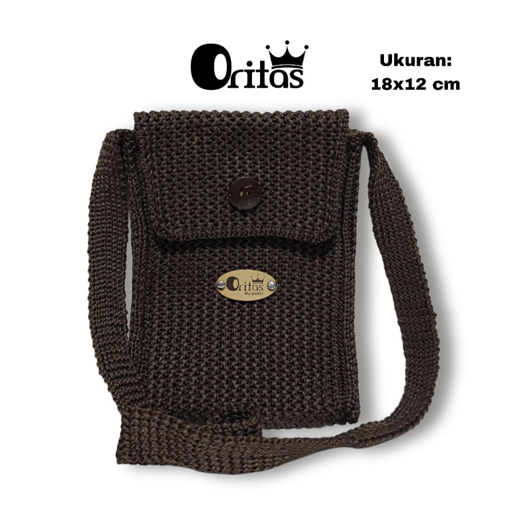 tas hp / tas selempang / tas rajut selempang wanita