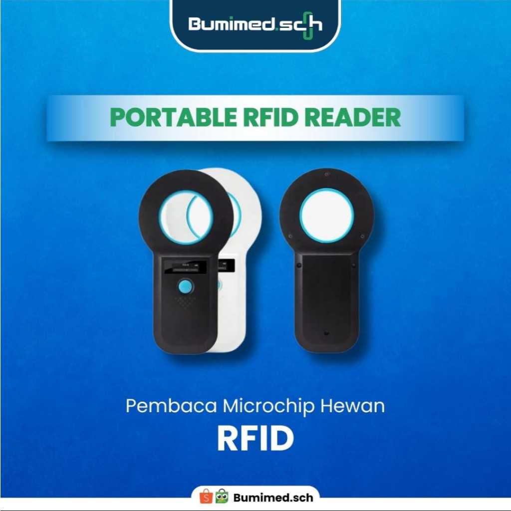 Pembaca Microchip Hewan RFID Portable | Alat Baca Microchip Anjing dan kucing | Pet Microchip Reader