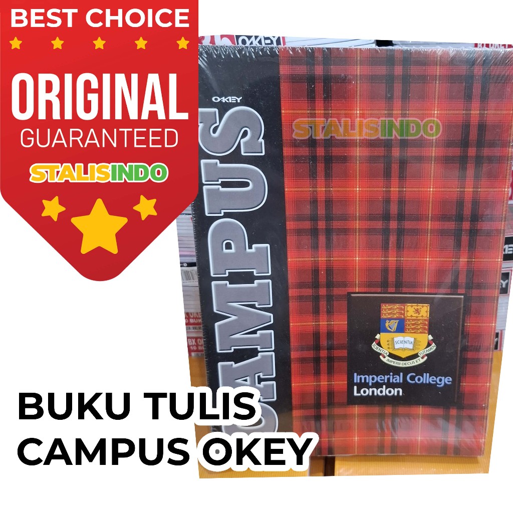 

Buku Tulis Campus Kampus 38 40 Lembar | 1 Pak | 10 Buku BOXY PANJANG UKURAN BESAR OKEY KIKY