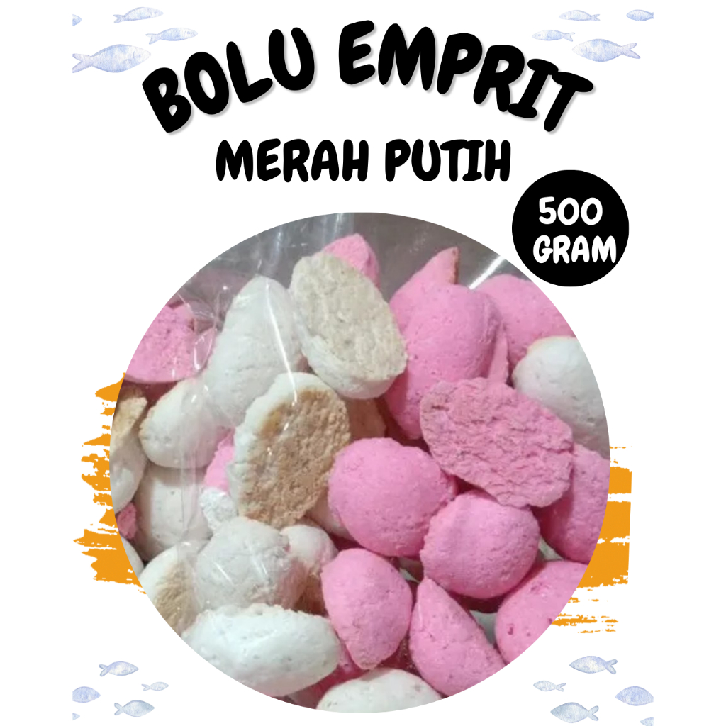 

Bolu Emprit Merah Putih Bolu Emprit Jadul Kue Manis 500 Gram