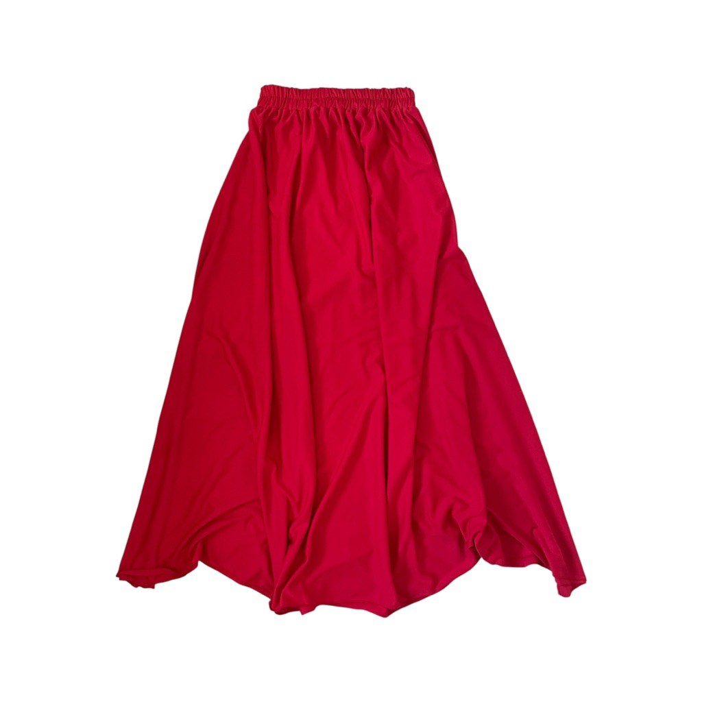 Red Flare Skirt preloved