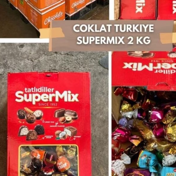 

Coklat 2kg mix coklat turki perbox