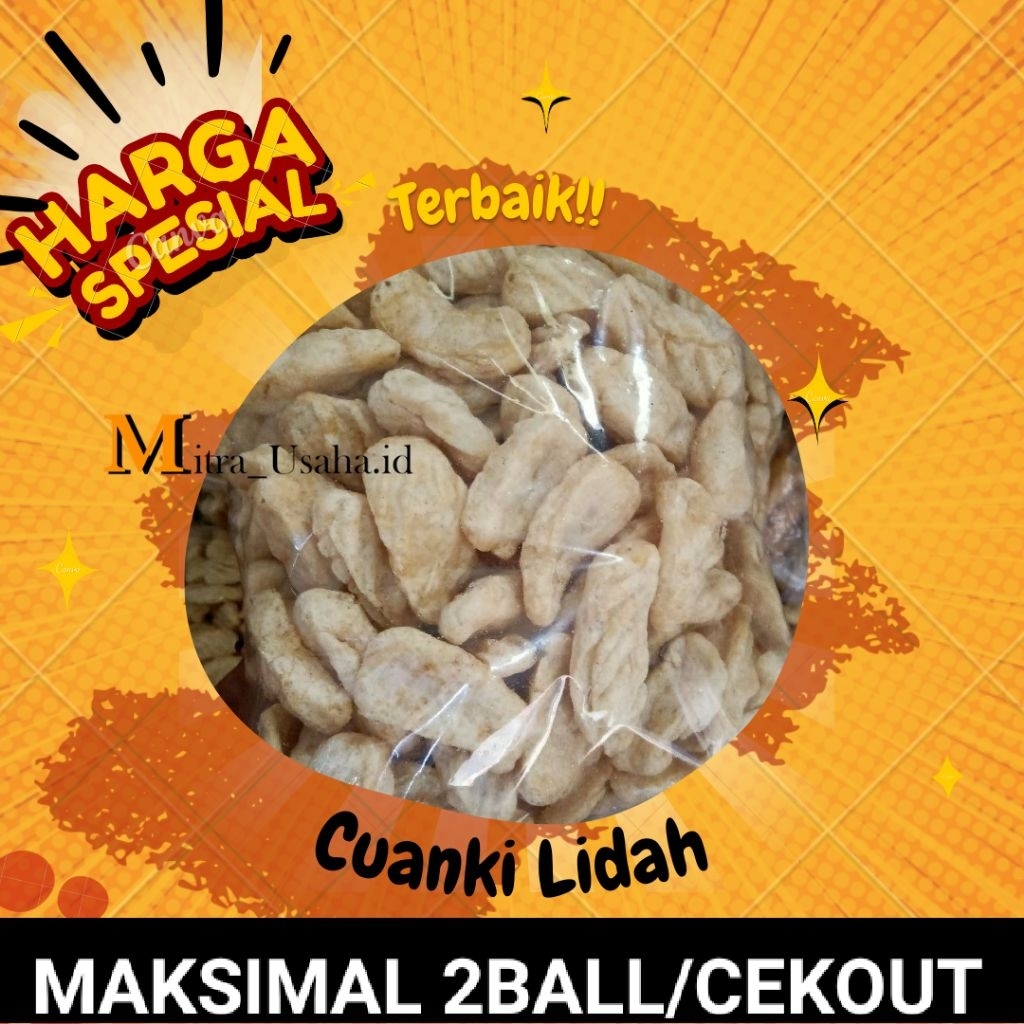 

CUANKI LIDAH isi 150 [Khusus INSTAN/GRAB]