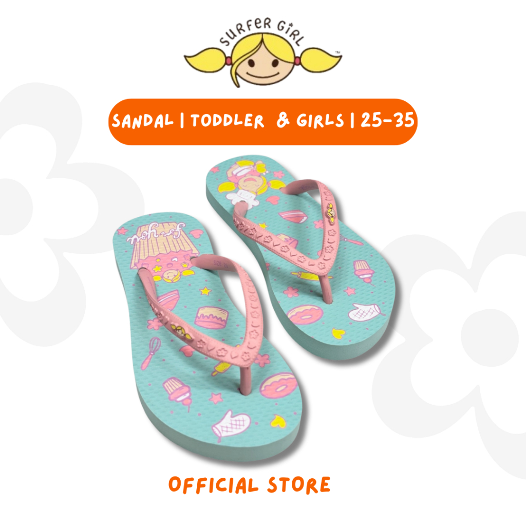 Surfer Girl Cooking Time Sandal 252TBSN001BLU 252GBSN001BLU | Sandal Anak Perempuan Lucu | Sandal An