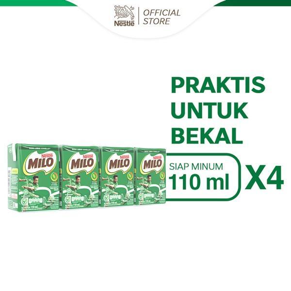

MILO ACTIV-GO UHT Susu Chocolate 4pcs Mini x 110ml / 4pcs x 180ml ORIGINAL