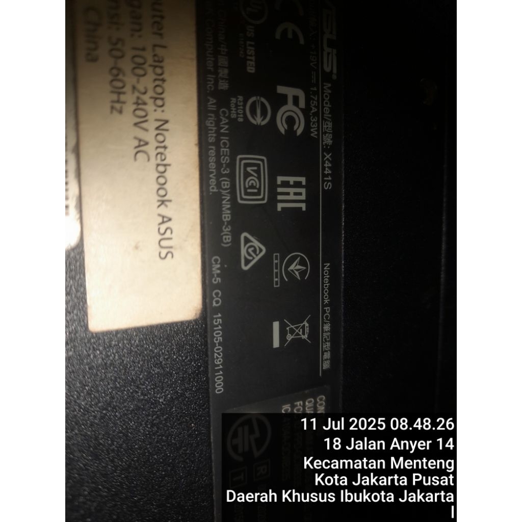 mainboard asus x441n intel Celeron