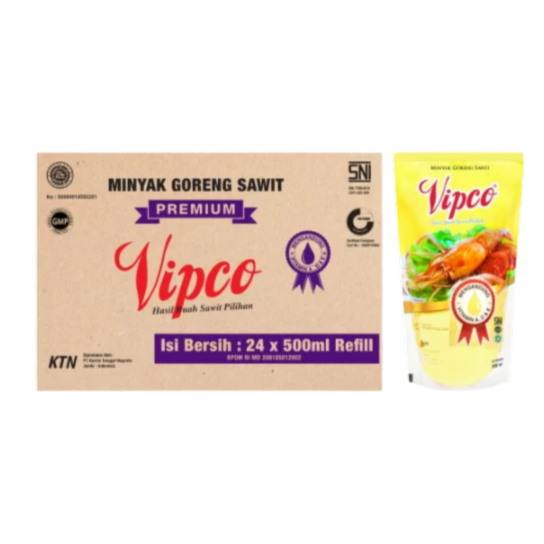 

Vipco Minyak Goreng 500 ml isi 24 pcs