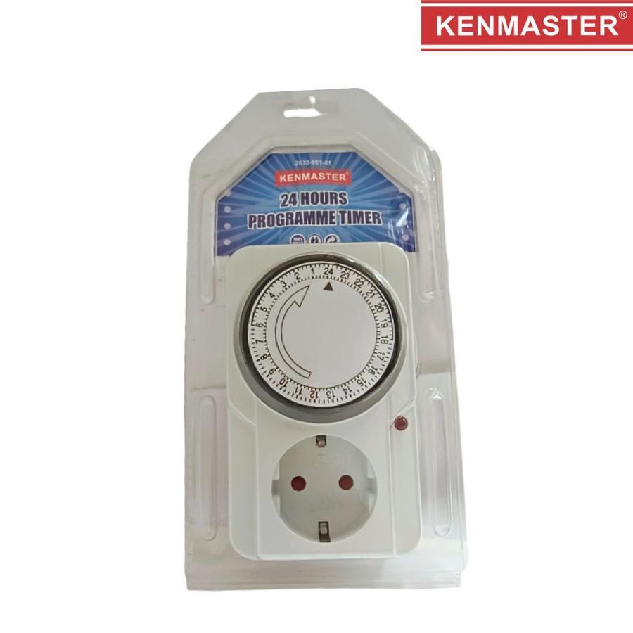 Stop Kontak Timer 24 Jam Kenmaster Timer Manual Listrik Analog