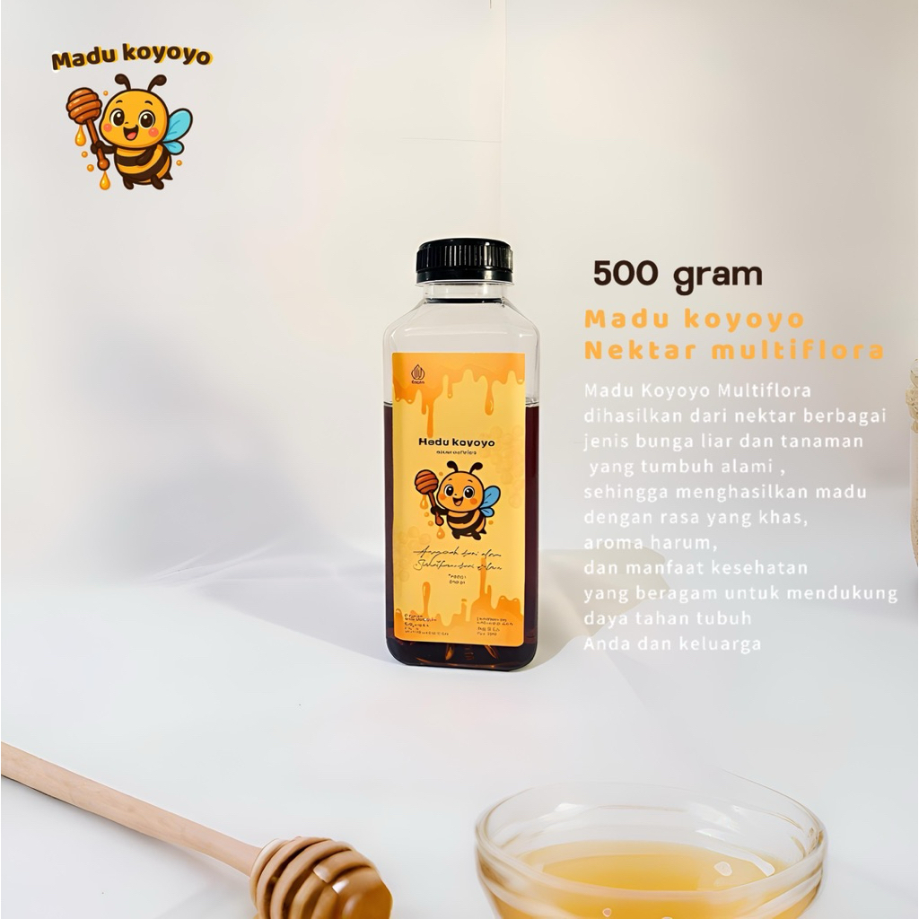 

Madu Murni Alami — Madu Koyoyo Multiflora 500 gram — Penambah Imun & Energi