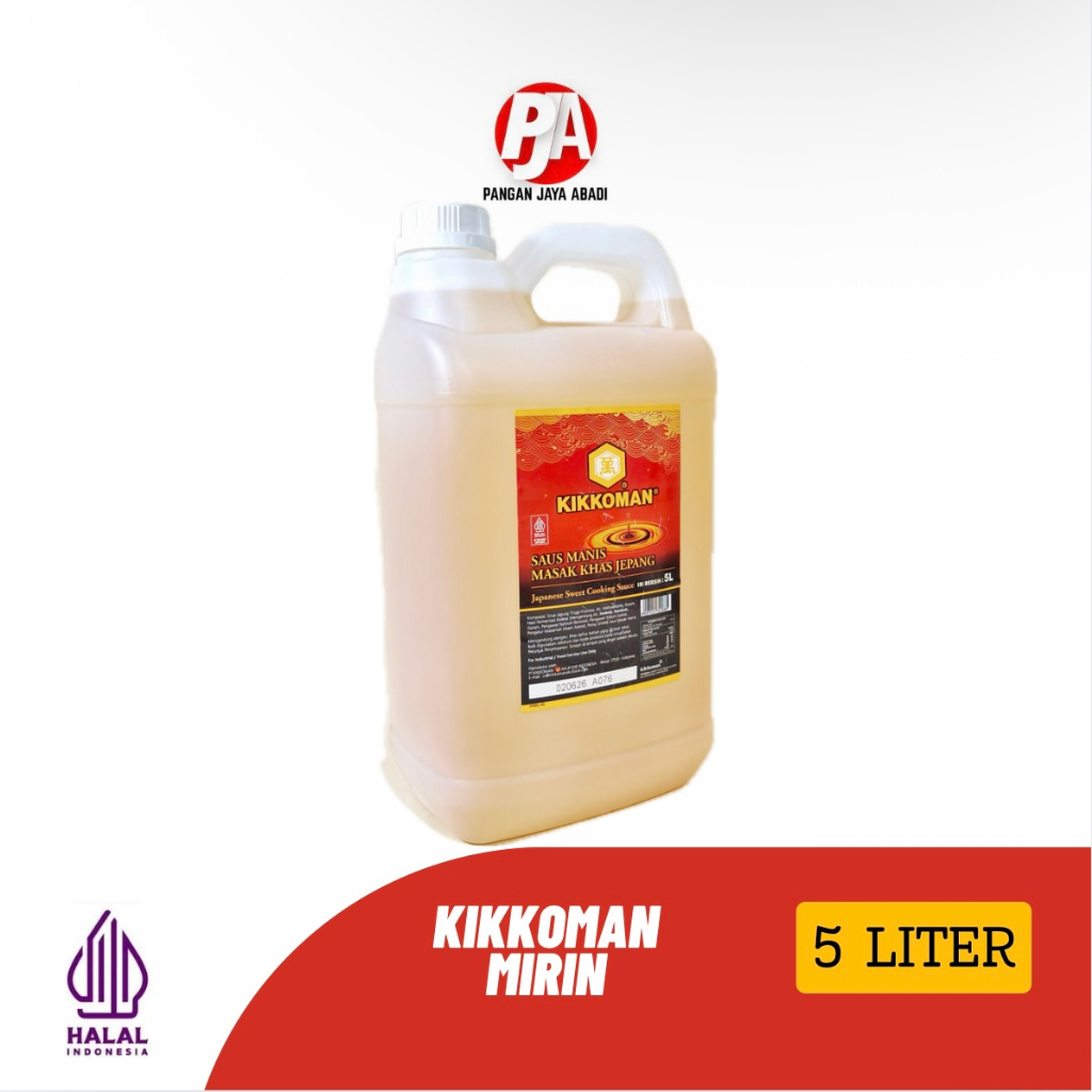 

Kikkoman Mirin Sauce Halal 5 Liter / 5.7KG Saus Manis Masak Khas Jepang