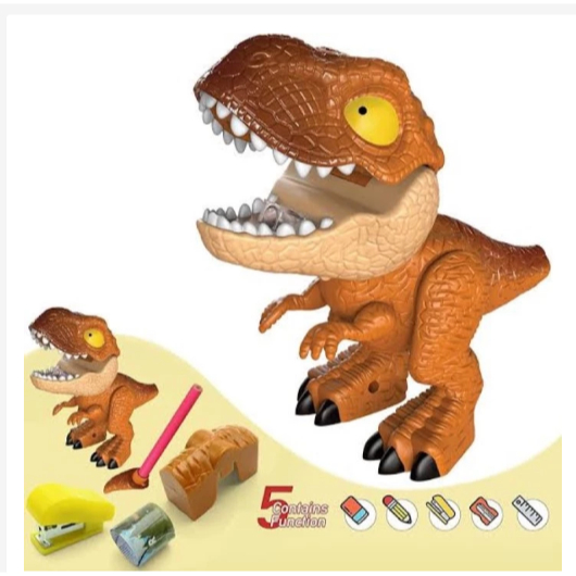 

Lilbil Rautan Dino set stationary set perlengkapan alat tulis set - Green