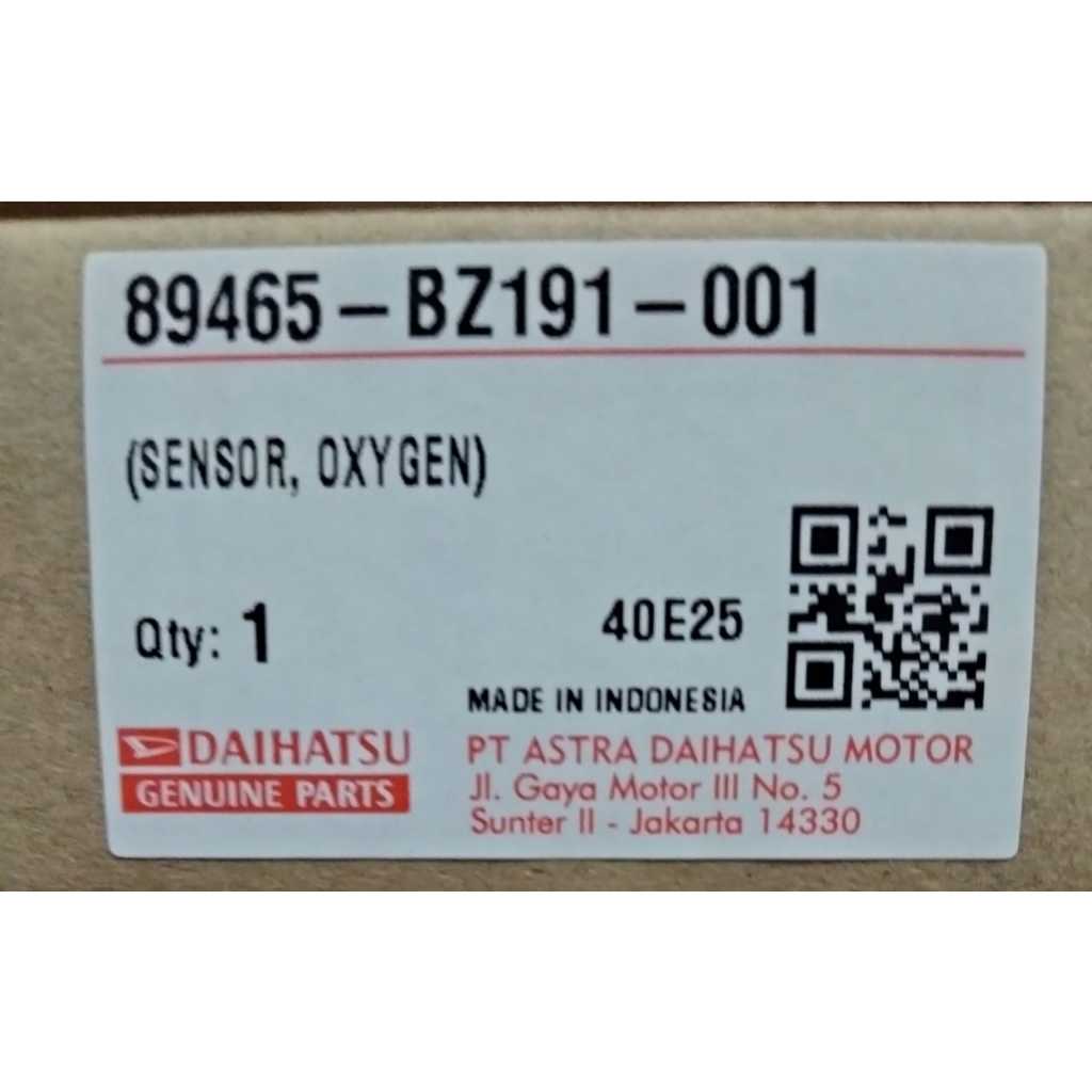 SENSOR OKSIGEN DAIHATSU GRANDMAX KABEL PANJANG 89465-BZ191-001