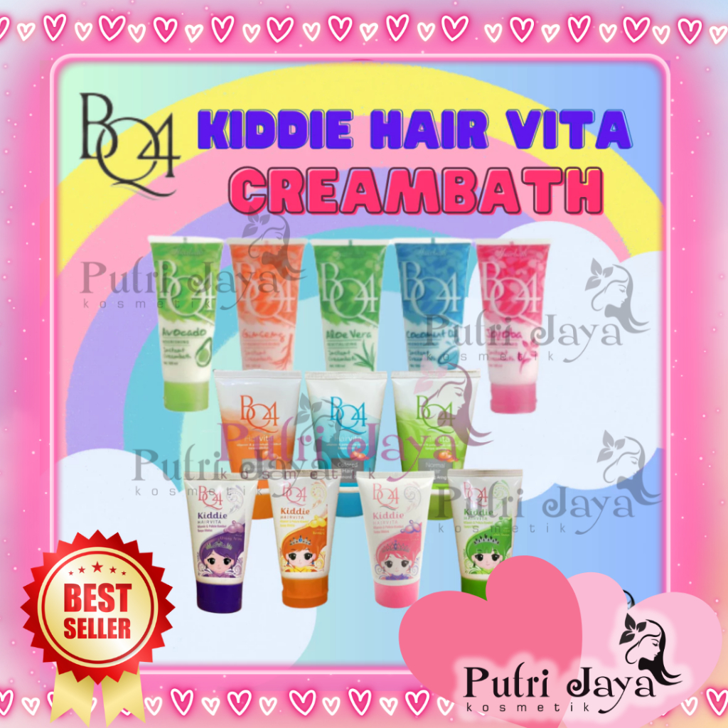 BQ4 Hair Vita | Kiddie Anak-anak | Creambath | Vitamin Rambut