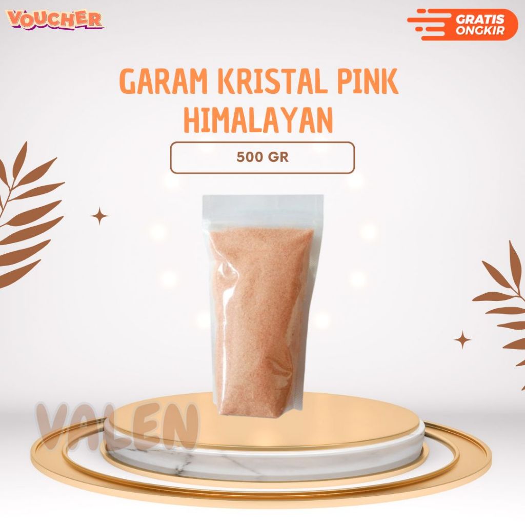 

Bumbu Masak - Garam Kristal Pink - Himalayan Pink Salt 500 Gram - HALAL