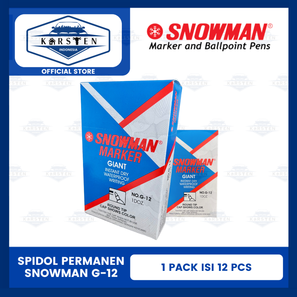 

Spidol | Snowman Permanent Marker G-12