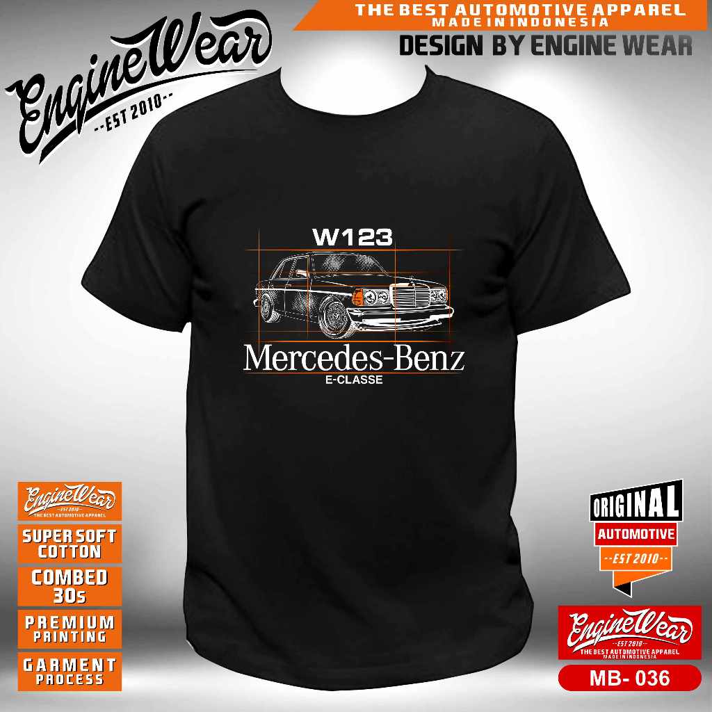 kaos mercedes benz W123 W124 W203 W202 W204 W210 W211 W212 W140 tshirt mercy tiger baju mobil mercy 