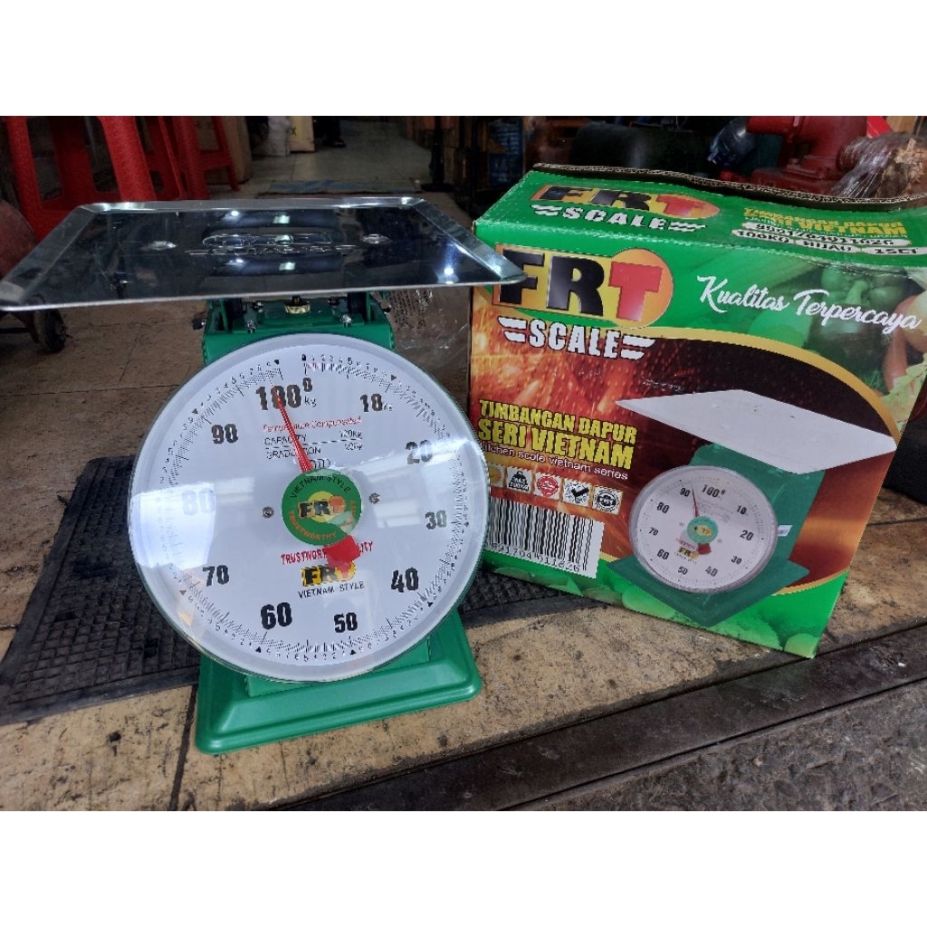 Timbangan duduk 100 kg 150 kg model vietnam analog FRT / timbangan jam 100 kg model vietnam