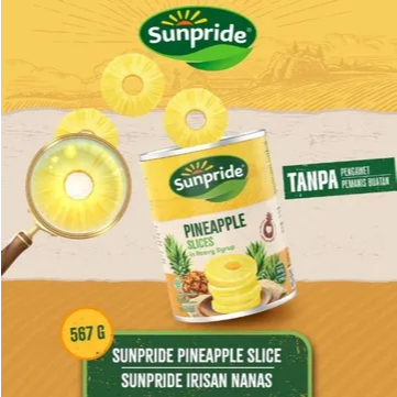 Badhemriki_ Sunpride Nanas Potong Kaleng 576 Gram