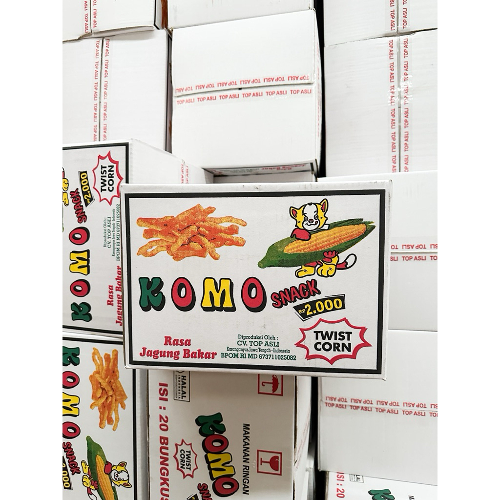 

KOMO SNACK JAGUNG BAKAR ISI 20 PACK Gurih Asin Manis