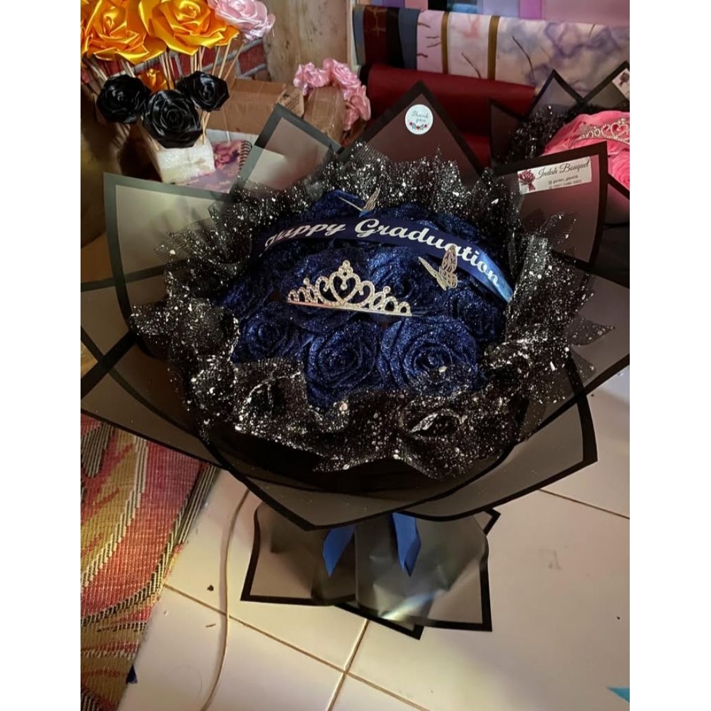 

buket bunga dari pita satin/ bunga satin