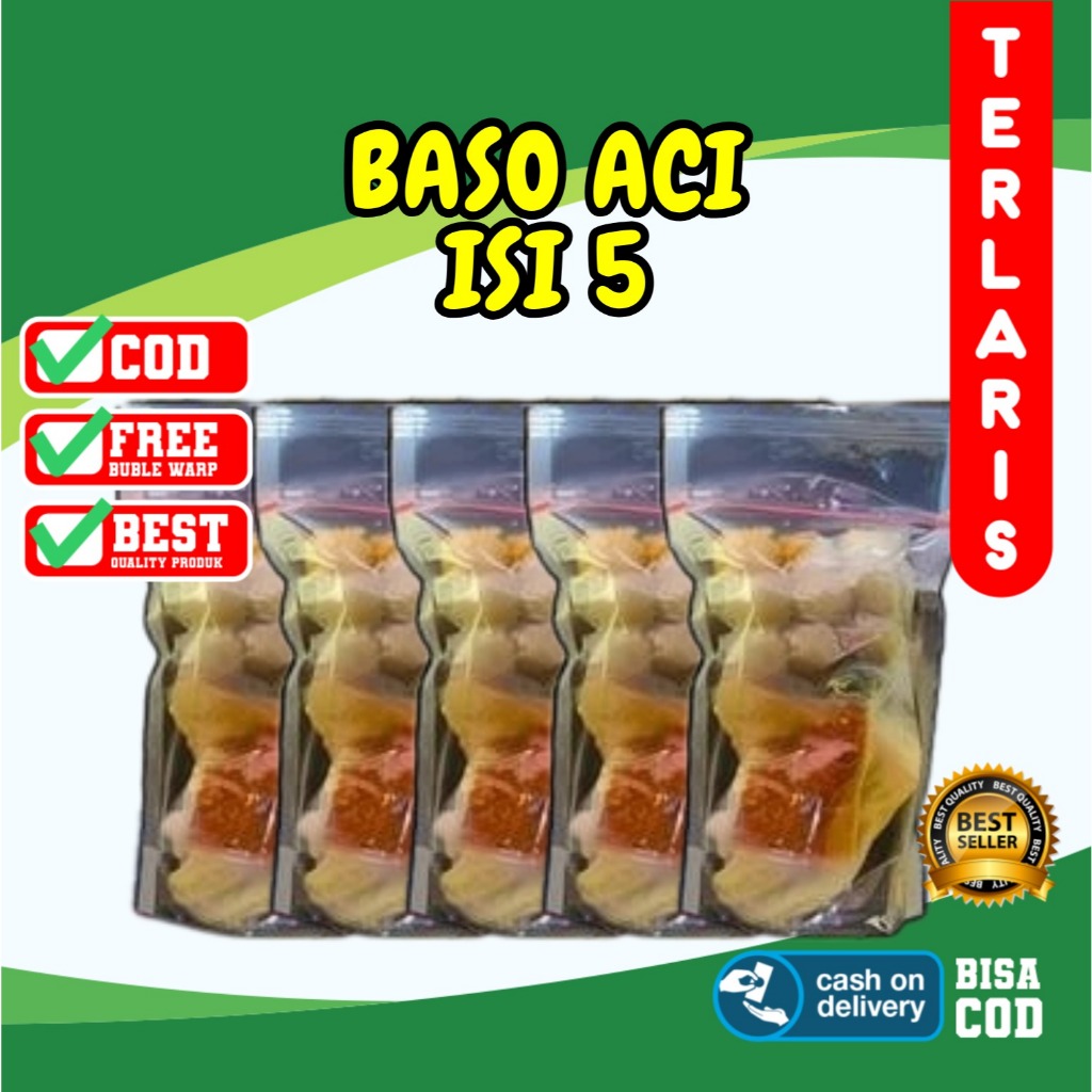

Baso aci 5 bungkus hemat / baso aci hot jeletot / bakso aci khas bandung