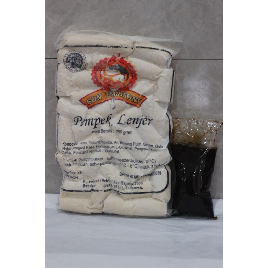 

Pempek Lenjer Curah Son Haji Sony 750gr dan Cuko 250ml MURAH