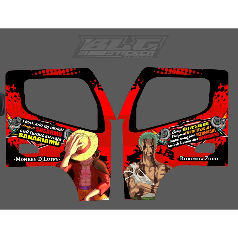 STIKER PINTU SAMPING CANTER FULL DECAL VARIASI KARTUN