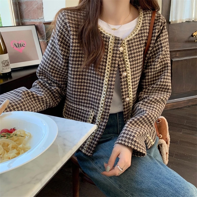 YIKOO - Korea Lengan Panjang Jakets Wanita Outerwear Winter Coat