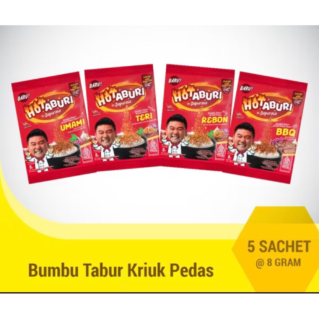 

HOTABURI BY DAPURASA bumbu kriuk rasa teri/rebon/umami 8gr