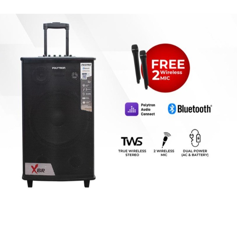 POLYTRON PASPRO 12F7 Speaker Aktif Portable