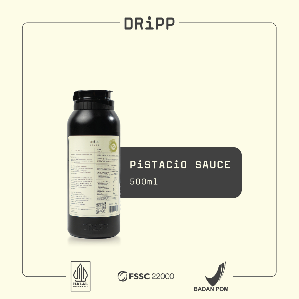 

DRiPP Pistachio Sauce 500ml