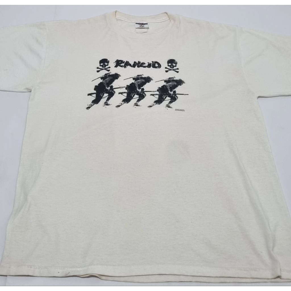 Kaos art band Rancid vintage copyright 2001 Machete