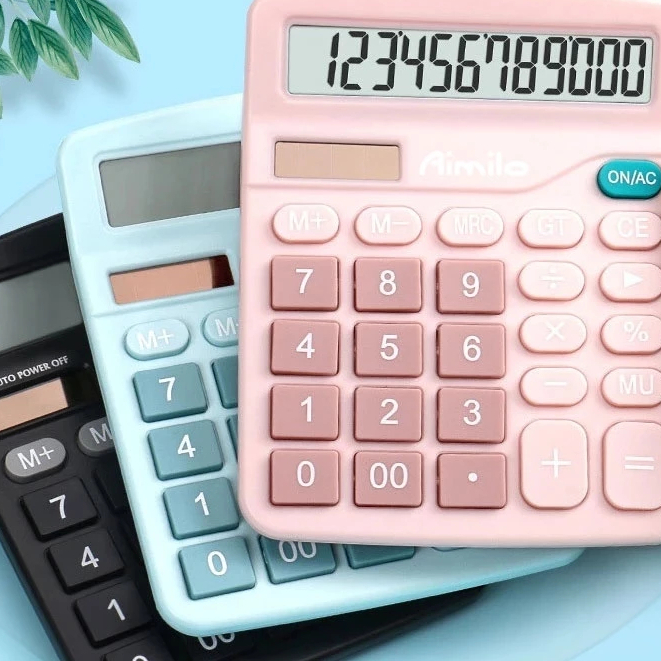 

TOPPERCAKE51 Kalkulator Digital 12-Bit Dual Energi Baterai dan Energi Surya Caclulator Check Double Power