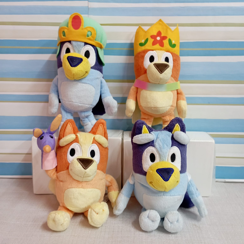 Boneka BLUEY Mainan Anak Karakter Queens Bingo 20 cm