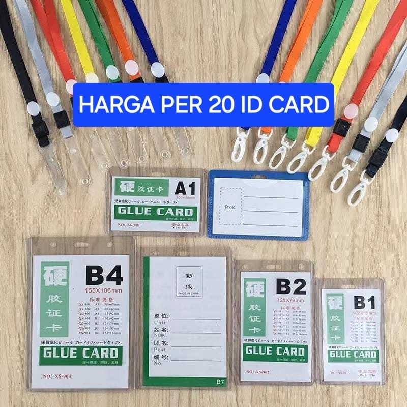 

ID Card Plastik TANPA TALI / ID Card Tebal B1 B2 B3 B4 A1 A2 A3 / ID Card Name Tag / Mika