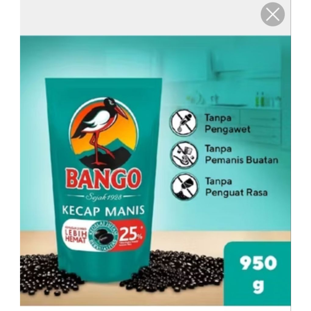 

Kacap Manis Bango ukuran 950g