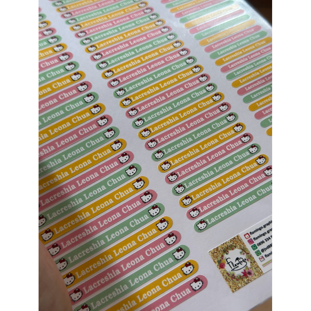 

DAPAT 100 pcs LEBIH STIKER NAMA CUSTOM HELLO KITTY ANTI AIR COCOK UNTUK ALAT TULIS DAN BOTOL MINUM ATAU TEMPAT BEKAL