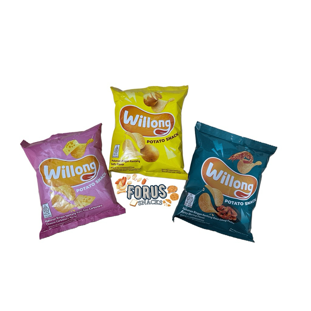

WILLONG Chiki Potato Chips 1 RENCENG ISI 10 PCS TERSEDIA SEMUA VARIAN RASA CHIKI VIRAL