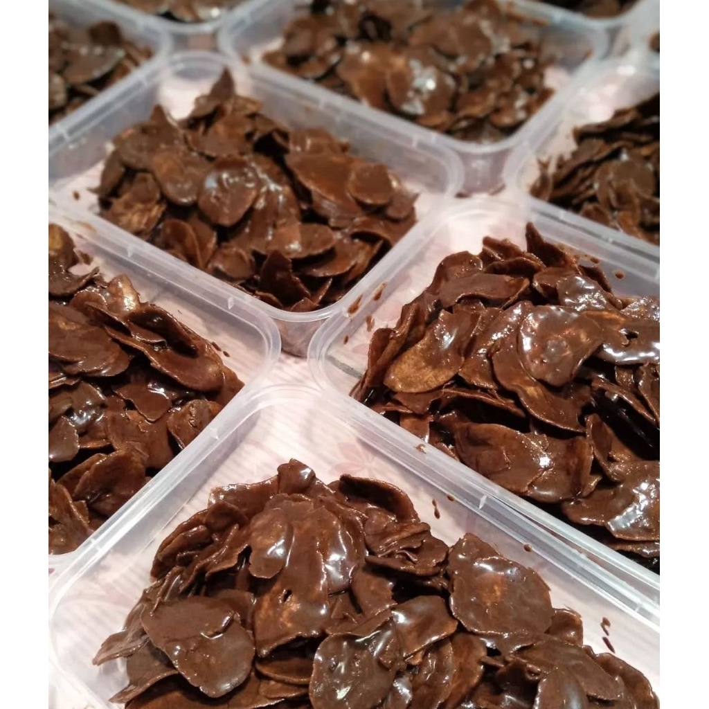 

keripik pisang coklat lumer kemasan thinwall