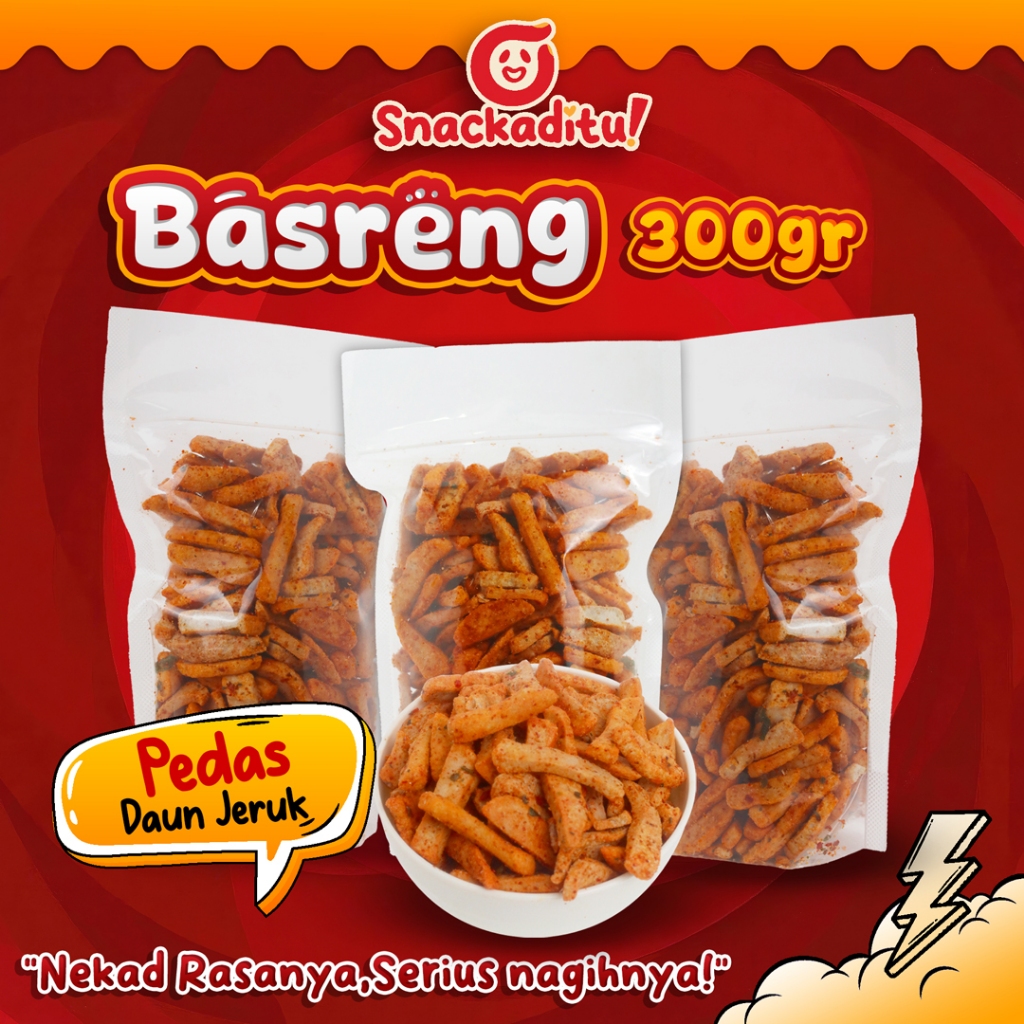 

Basreng Pedas Daun Jeruk 300gr Renyah Gurih Rasa Tidak Seperti Kerupuk Halal Snackaditu