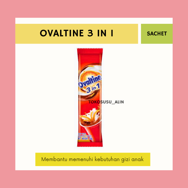 

OVALTINE 3 IN 1 SACHET / MINUMAN SERBUK COKLAT