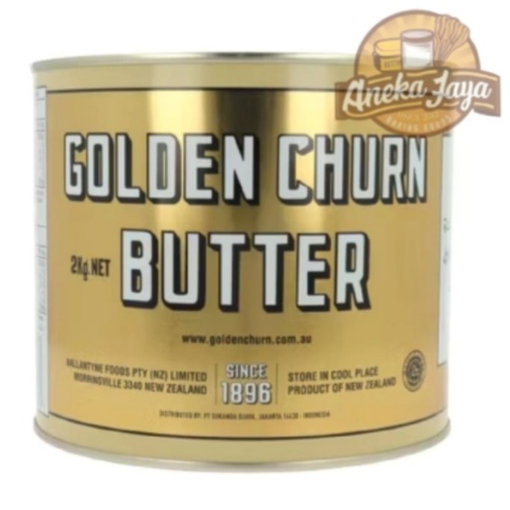 

GOLDEN CHURN BUTTER 2 KG -CREAMERY PURE BUTTER/MENTEGA